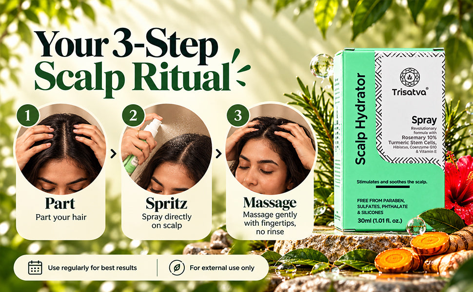 Trisatva Rosemary Scalp Hydrator Spray