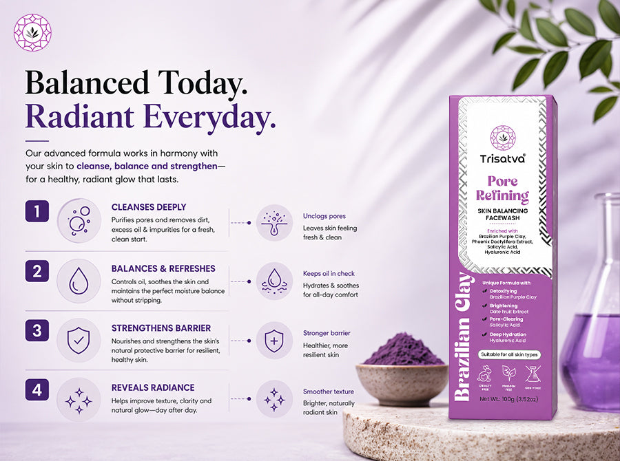 Pore Refining - Brazilian clay face wash