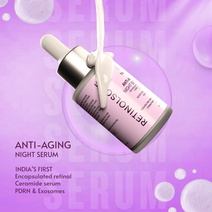 Trisatva India’s First Retinal Shot Serum (Advanced Retinol) with PDRN & Exosomes | Anti Aging Tightening Booster for Glowing Skin | Reduces Wrinkles & Fine Lines (30ml)