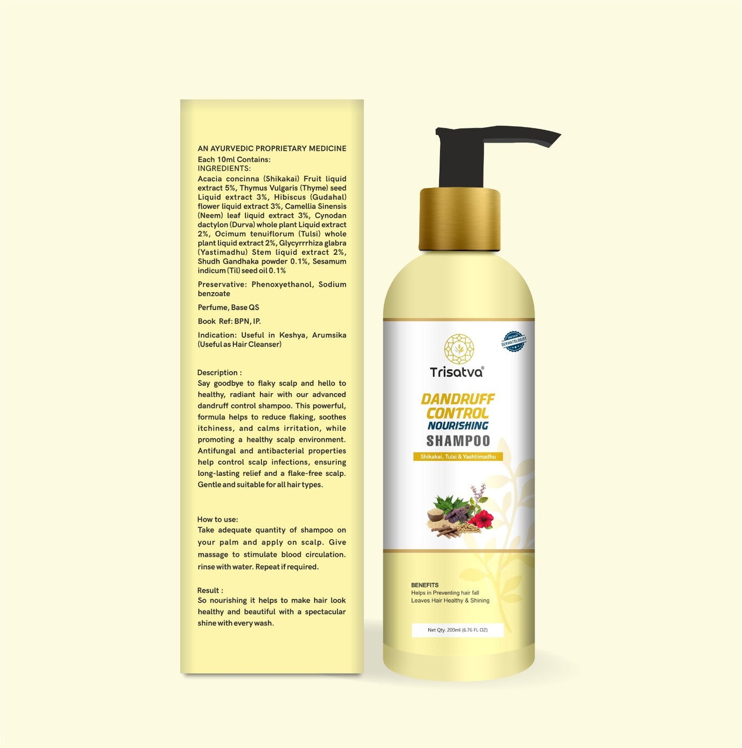 Trisatva Dandruff Control Nourishing Shampoo