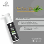Trisatva Charcoal Tea Tree facewash bottle with benefits like natural antiseptic and acne reduction