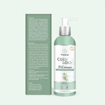 Trisatva Color Lock 3 in 1 Shampoo bottle with leontopodium flower extract and ingredient label