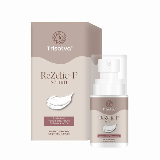 Trisatva ReZelic-F Serum | Azelaic Acid 10%, Ferulic Acid, Resveratrol