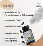 Trisatva Follelong DHT Blocker Tablets for Hair Growth | Biotin, Sitosterol, Nettle, GLA