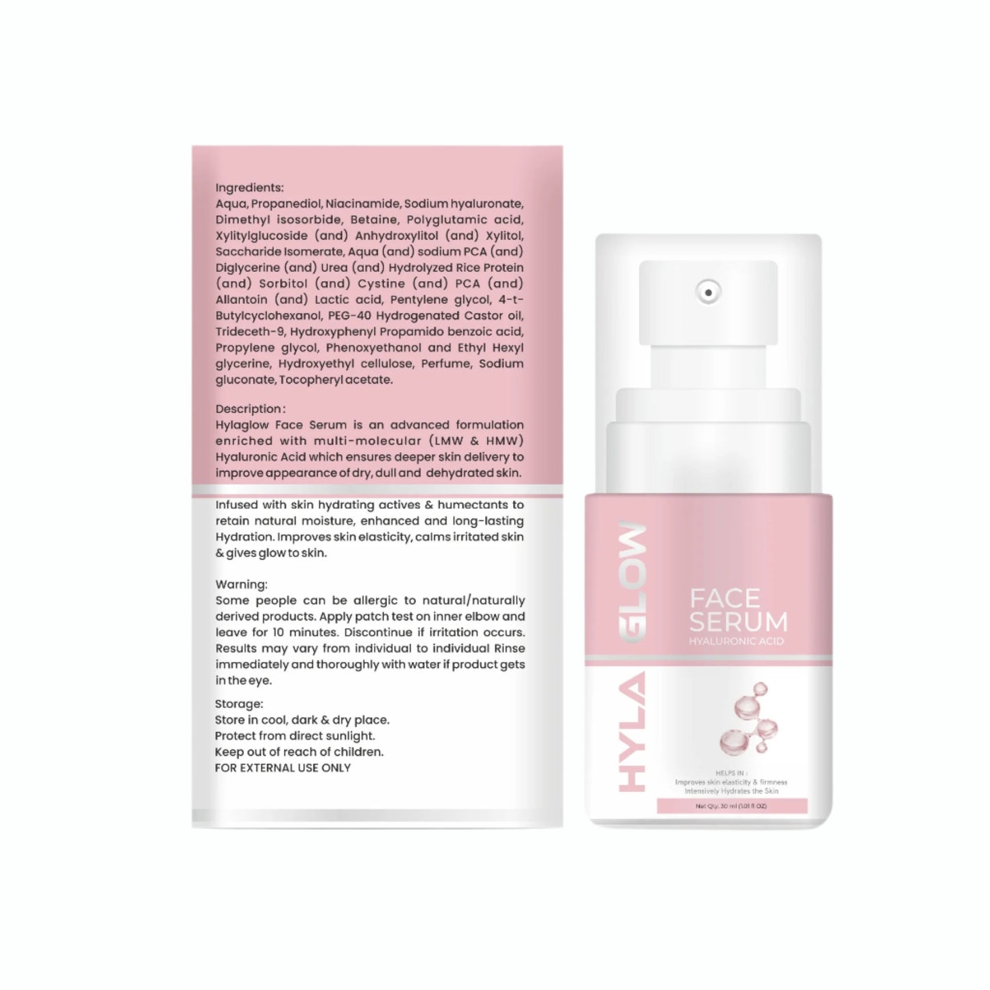 Hylaglow Face Serum | Enriched with Hyaluronic Acid, Niacinamide